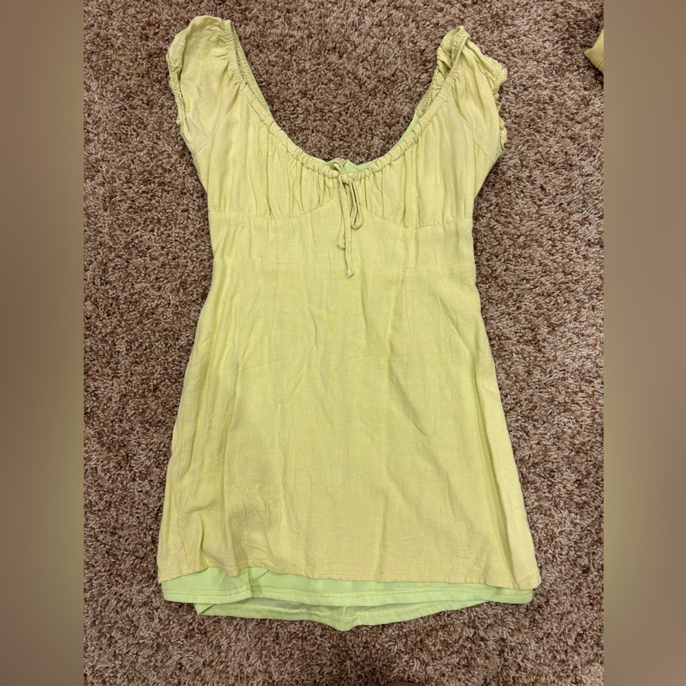 Pacsun LA hearts green mini dress